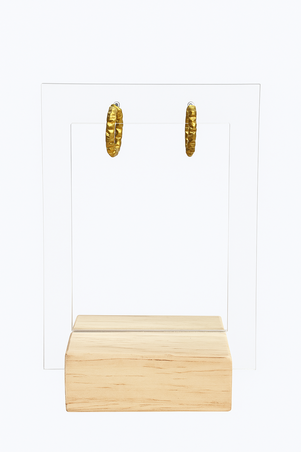 Créoles effet diamants 17 mm.