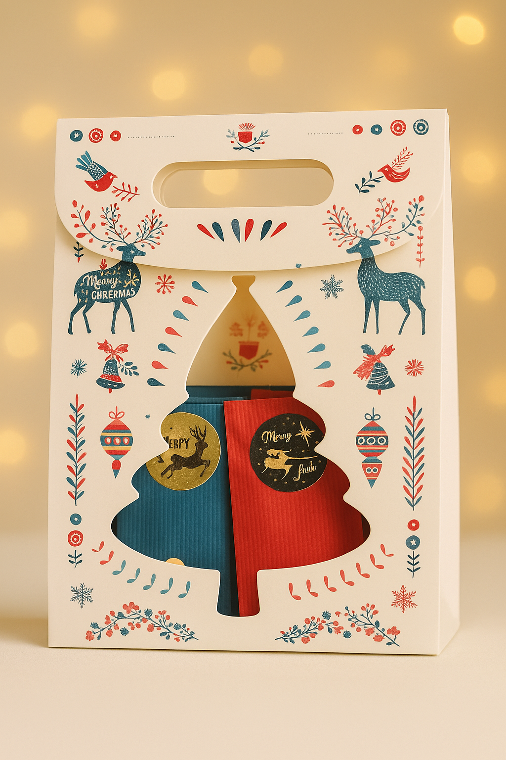 Calendrier de l’Avent 24 cases+ créoles dorées